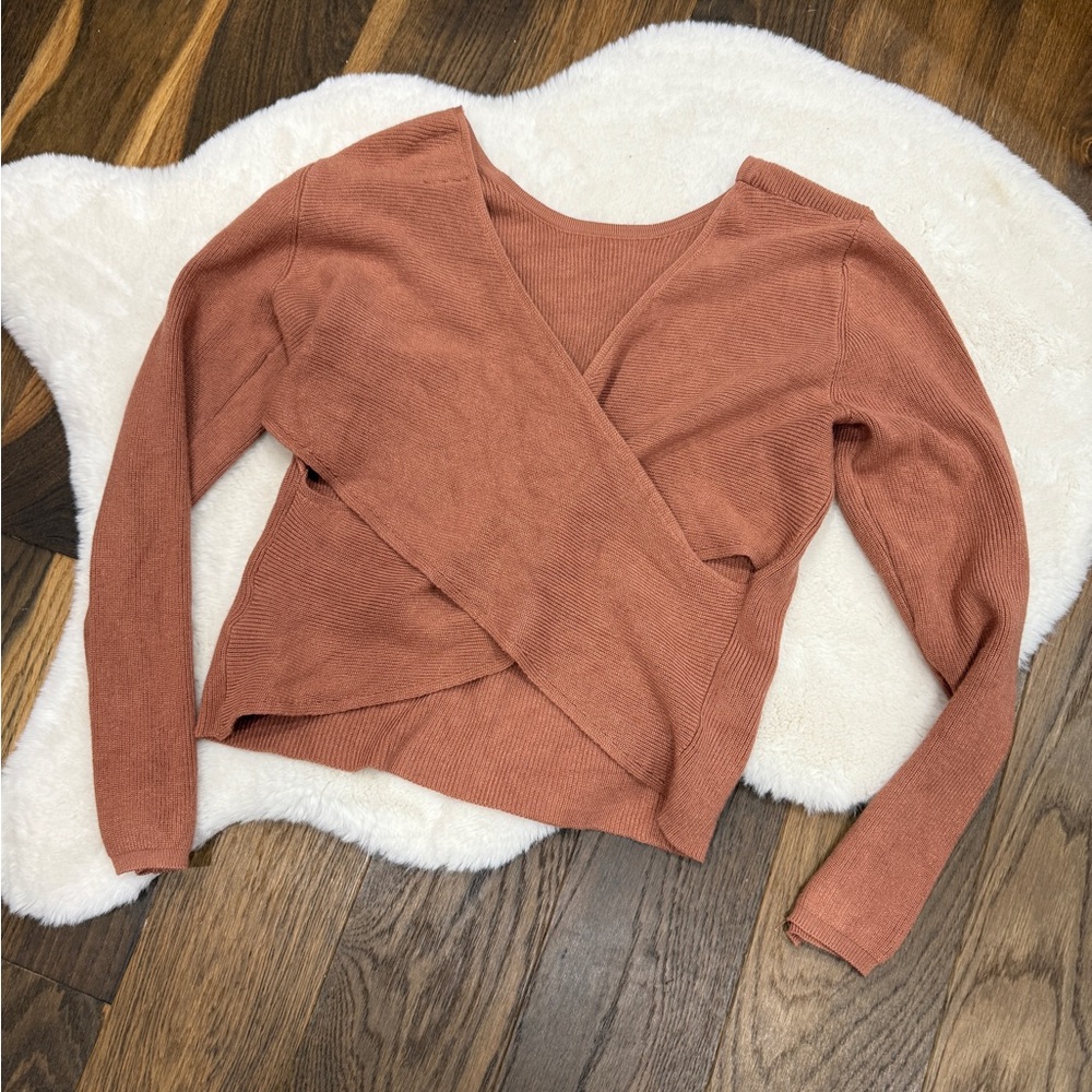 Pink Rose Terracotta Knit Sweater